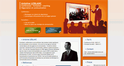 Desktop Screenshot of antoineleblanc.fr